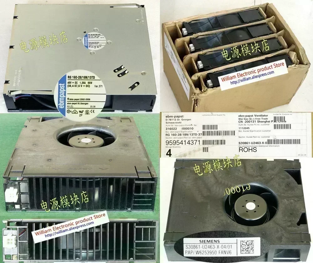 New Original ebmpapst for Siemens S30861-U2463-X-04/01 RG 160-28/18N/13TD 48V 1.38A 66W speed centrifugal fan