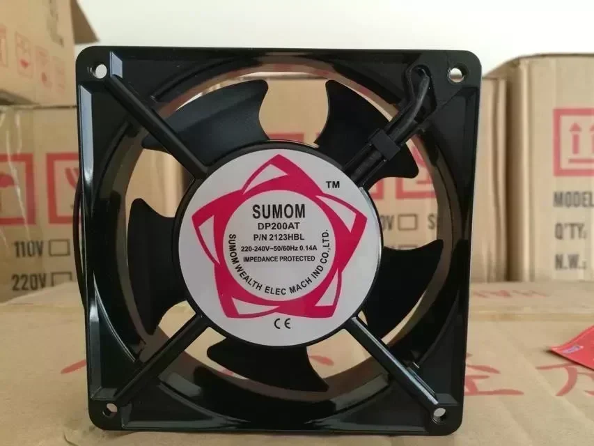 Free shipping The new 12038 AC220V DP200A2123HBL 120 * 120 * 38mm dual ball bearing cooling fan axial fans