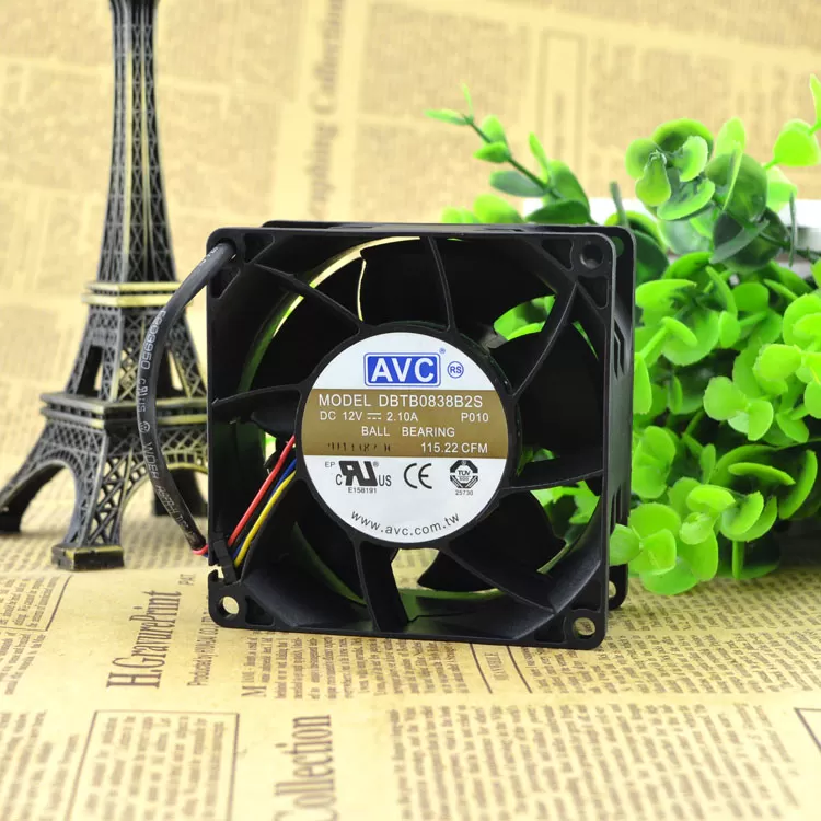 AVC 8038 DBTB0838B2S 12V 2.1A Violent Fan,DC Axial Fan,Cooling Fan Can be used for the graphics card power supply chassis