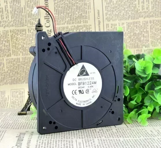 The original Delta BFB1224M 24V 0.45A 12CM 12032 120*120*32MM two line turbo blower fan