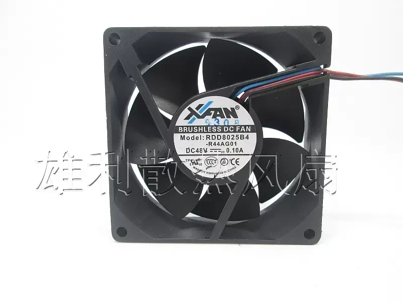 Free Delivery.RDD8025B4-R44AG01 48V 0.10A 3-wire cooling fan