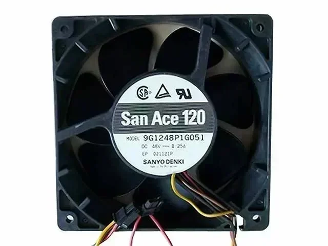 SANYO 9G1248P1G051 DC 48V 0.25A 6-pin 120x120x38mm Server Square fan