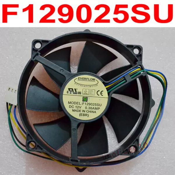 F129025SU 9025 90/80mm x 25mm 12V 4Pin 0.38A Round CPU Fan Cooler radiator For Computer Cooling