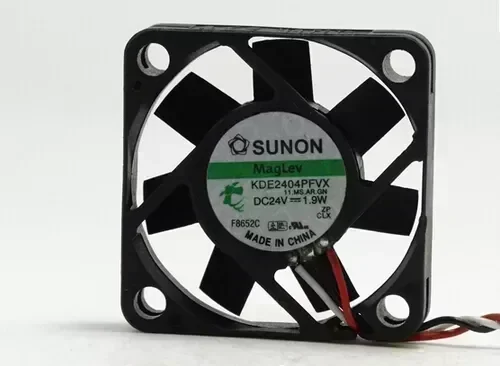 SUNON KDE2404PFVX 40*40*10 24V 1.9W 4cm three line computer fan quiet power inverter