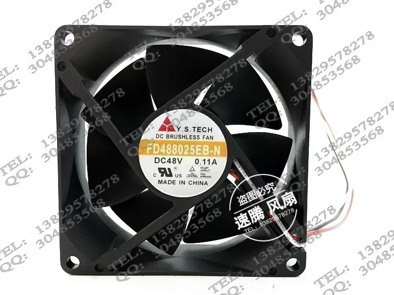 Original 8025 48V 0.11A FD488025EB-N inverter cooling fan 8CM / cm