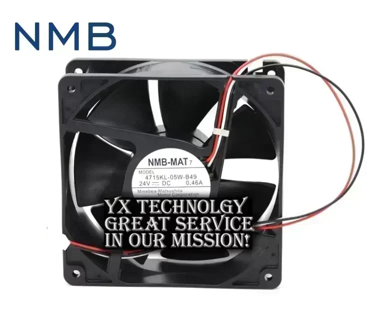 New 12038 24V 0.46A 4715KL-05W-B49 speed inverter cooling fan for NMB 120*120*38mm