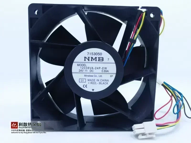 New imported NMB 12038VA-24P-EW 24V 0.89A 4-wire cooling fan
