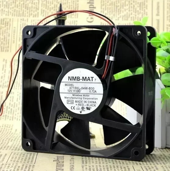 Genuine original NMB 120*120*38 4715KL-04W-B30 DC12V 0.72A 2 lines radiating fan