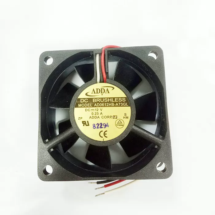 Original ADDA AD0612HB-A73GL DC 12V 0.23A 6CM 6025 3-wire cooling fan