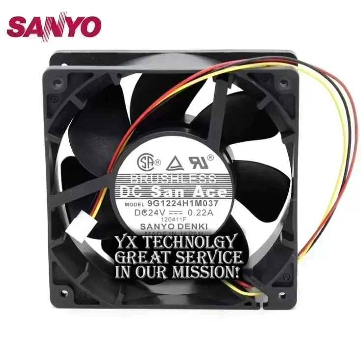 SANYO d Original 9G1224H1M037 24V 0.22A 12CM 12038 Frequency fans server fan 120*120*38mm