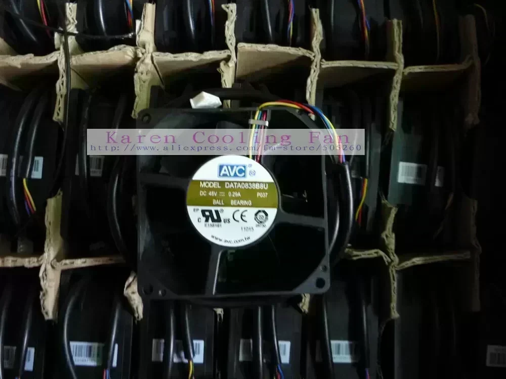 New Original AVC 8038 48v 0.29a DATA0838B8U 4wire Cooling Fan
