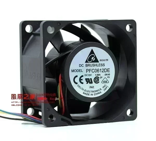 Free Shipping For Delta 6CM 60MM 6*6*3.8CM 60*60*38MM 6038 12V 1.68A super violent winds fan PFC0612DE