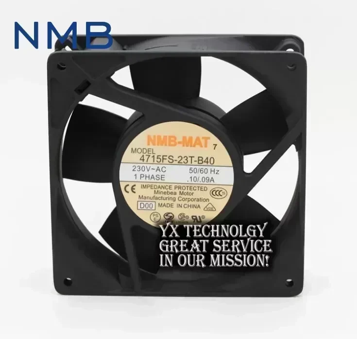 NMB The new 4715FS-23T-B40 12038 12CM 230V 0.10A / 0.09A fan 120*120*38mm