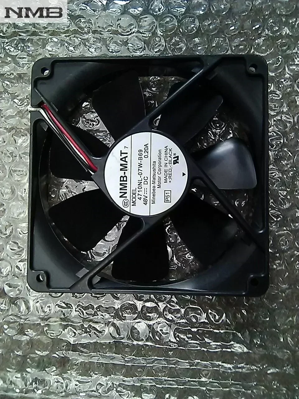 NMB 4710NL-07W-B69 12025 48V 0.2A 12cm server inverter pc case cooling fan