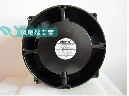 German import EBM 20cm W1G180-AB31-10/09 24V93W length 200* width 200* thickness of 70mm ultra violent fierce wind type fan