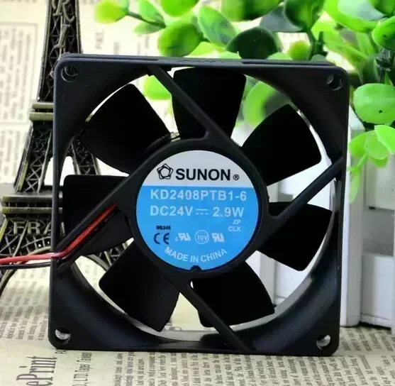 SUNON 80*80*25 2.9W 24V KD2408PTB1-6 dual ball fan cooling fan