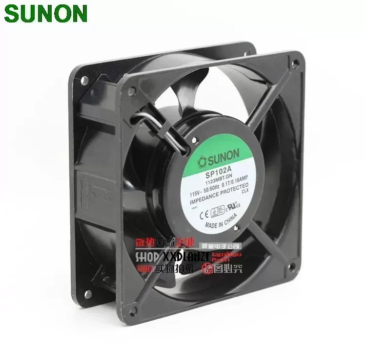 SUNON SP102A 1123MBT.GN 12038 12cm 120mm AC 115V/110V 12cm 120mm aluminum server inverter coolin fan