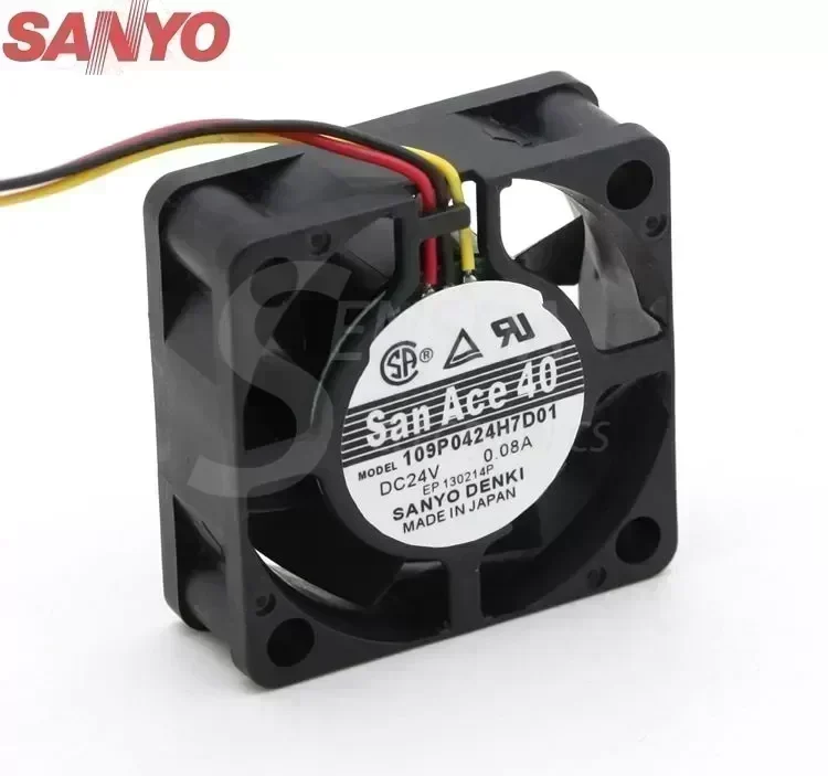 SANYO 109P0424H7D01 4015 4cm 40mm DC 24V 0.08A radiator equipment cooling axial fans