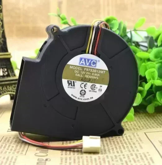 AVC 9733 F9733B12MT 9 cm 12V 0.95A 4-wire blower fan fan opposite hole 100mm