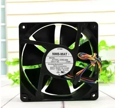 Wholesale: NMB 120*120*38 12V2.5A 4715KL-04W-B86 PE800 server 4 line double ball fan