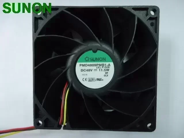 SUNON PMD4809PMB1-A 12038 120mm 12cm dual ball bearing fan 3 wire FOO signal 48V 11.5W