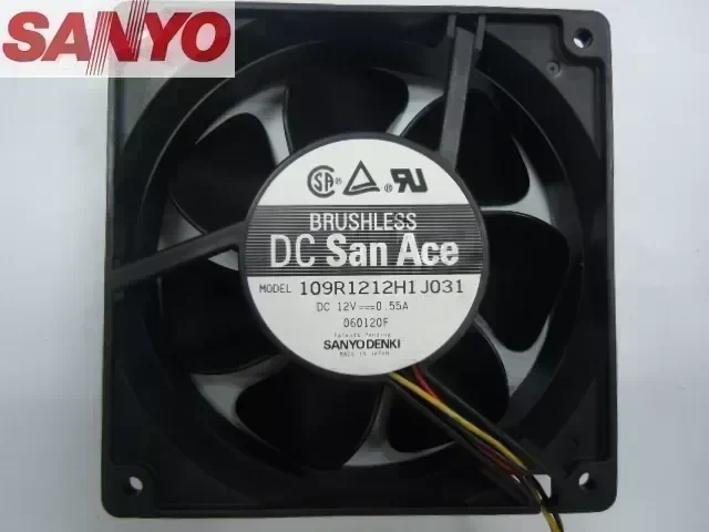Original Sanyo 109R1212H1J031 12038 DC12V 0.55A cooling fan radiator fan Axial Fan