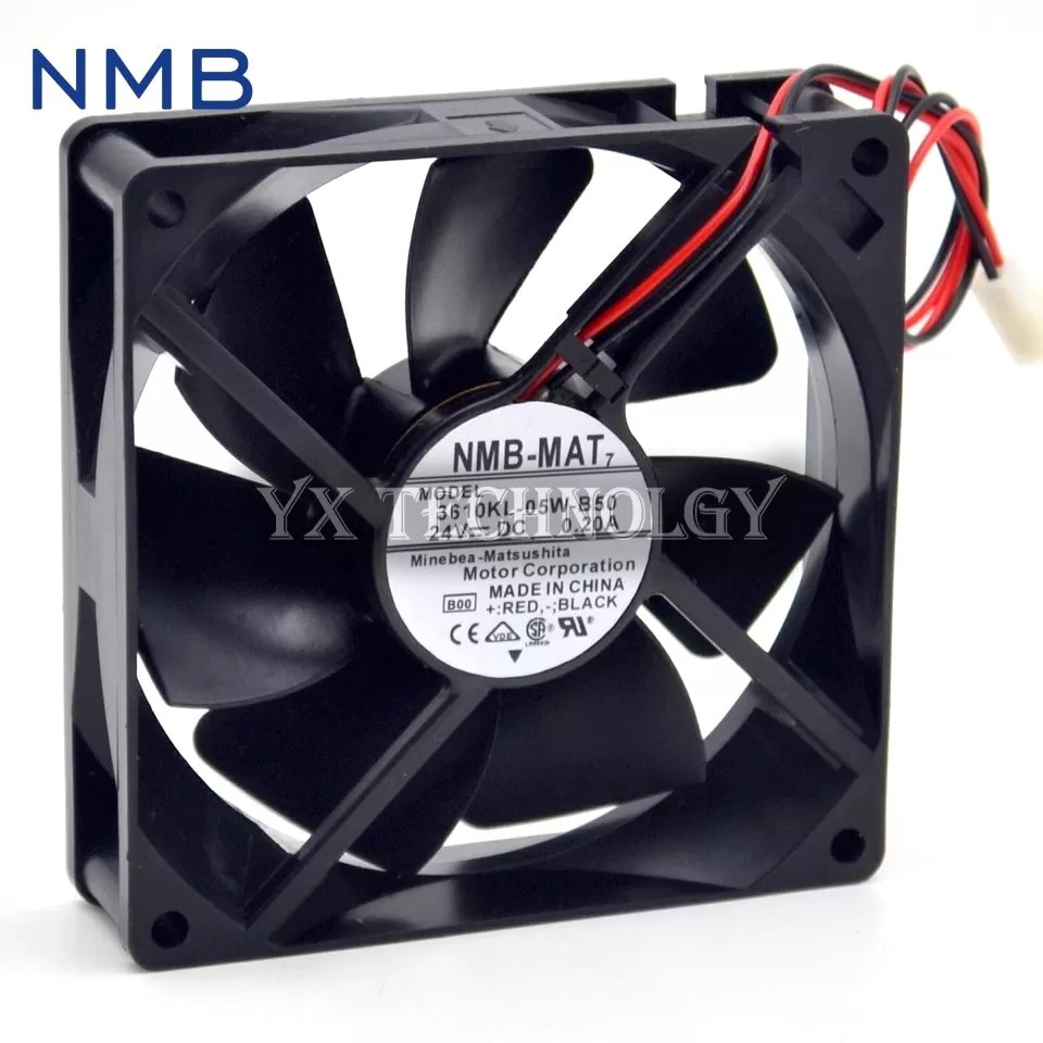 New and Original 3610KL-05W-B50 92*92*25mm 24V 0.20A 9225 inverter fan for NMB-MAT7