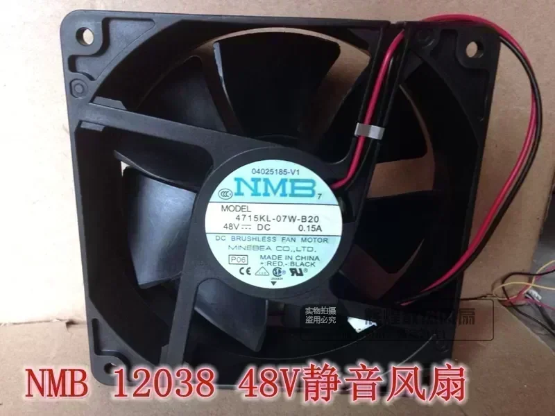 NEW NMB-MAT Minebea 4715KL-07W-B20 12038 48V 0.15A 12CM 2lines Frequency converter cooling fan