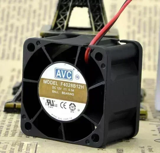 The original AVC F4028B12H 40*40*28 4CM 12V 0.3A CPU dual ball fan