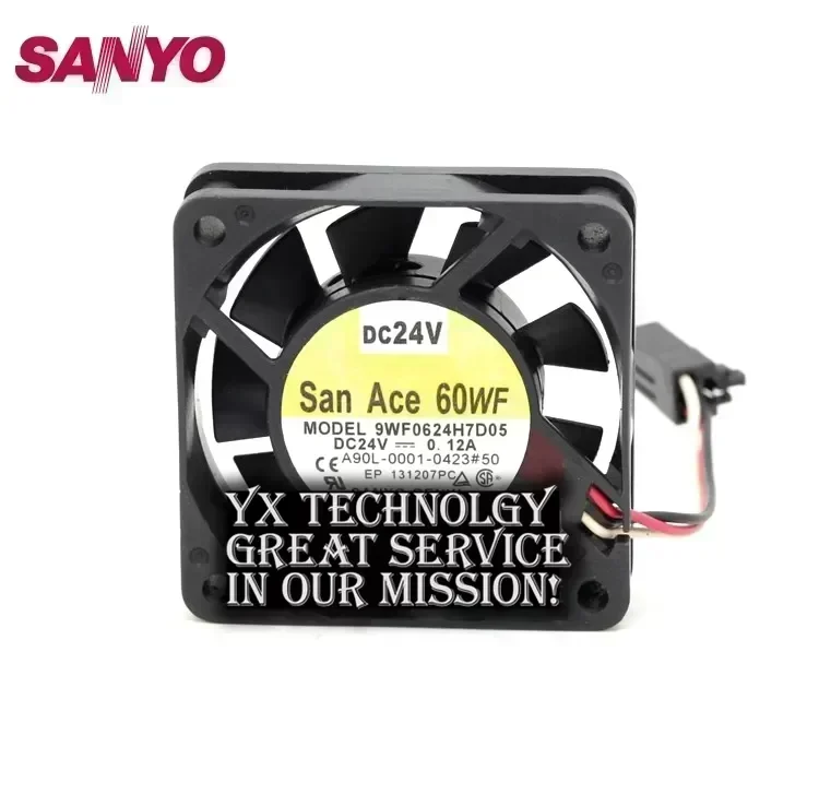SANYO New Waterproof 9WF0624H7D05 6015 24V A06B-6134-K003 fan for 60*60*15mm
