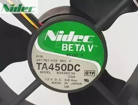 Nidec B34262-34 120mm 12V 0.8A 12cm 12*12cm 120*120*38mm server inverter axial cooling fans