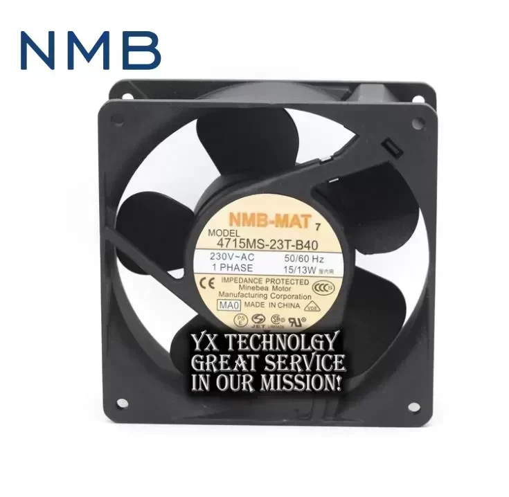 NMB The new all-metal DC fan 4715MS-23T-B40 12CM 230V 12038 cabinet fan 120*120*38mm