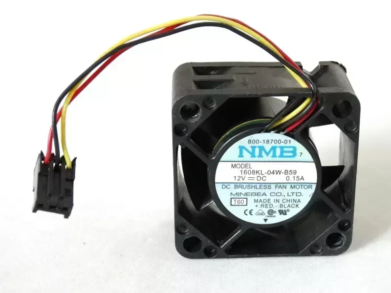 Original NMB 1608KL-01W-B59 DC12V 0.15A 40*40*20MM 4CM Tachometer Signal ball bearing cooling fan