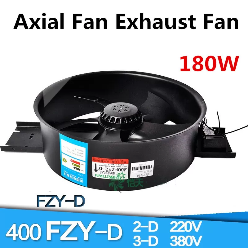 400FZY2-D 400FZY3-D 380 / 220V External Rotor Industrial Axial Fan 180W Industrial Blower Cooling Fan