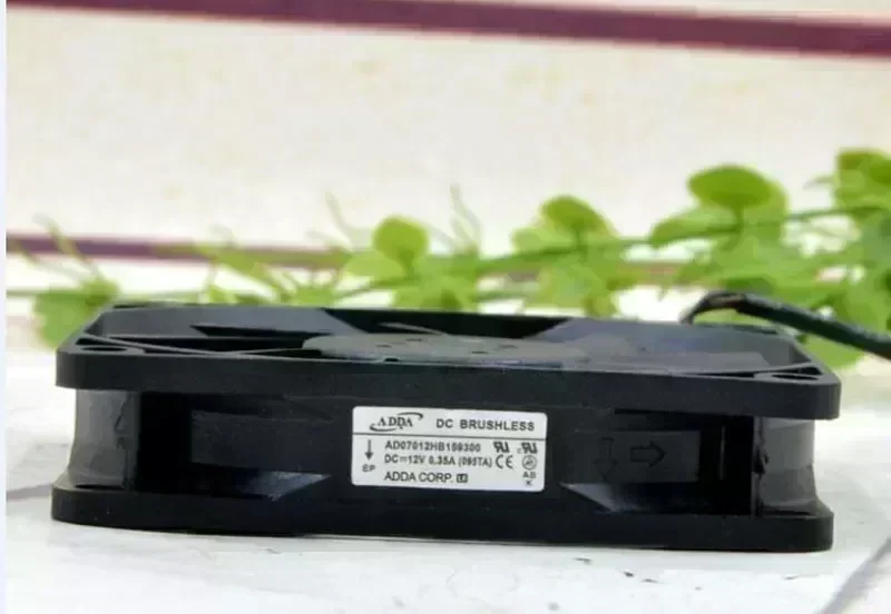 Original ADDA AD07012HB159300 095T 7CM 70*70*15MM DC 12V 0.35A double projector cooling fan