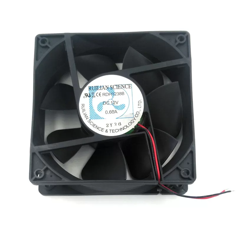 New Original RUILIAN SCIENCE RDH1238B 12V 0.6A 120*120*38mm Cooling Fan for Computer Case Network Cabinet Industrial Equipment