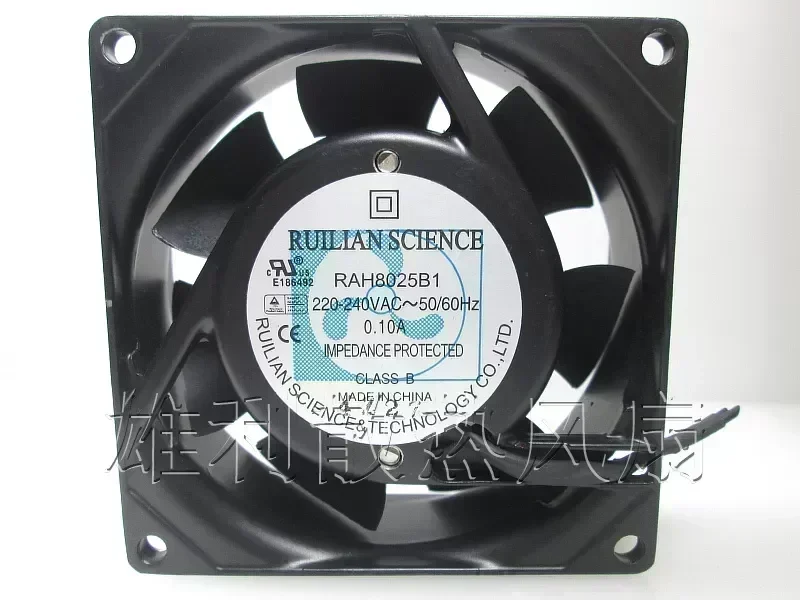 Free Delivery.RAH8025B1 220V 240V 0.10A 8CM 8025 cabinet ball cooling fan