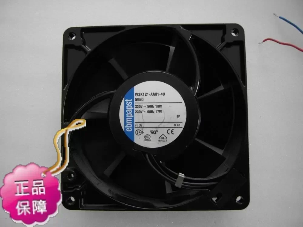 New Original EBMPAPST W2K121-AA01-40 127*38MM AC220V 18W axial radiator cooling fan