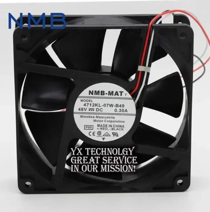 NMB New and Original 4712KL-07W-B49 48V 0.3A 12cm 12032 chassis fan drive for NMB 120*120*32mm