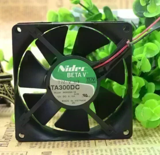 TA300DC M35254-16 DC12V 0.19A 8CM 80*80*25 NIDEC 2 line two roll fan