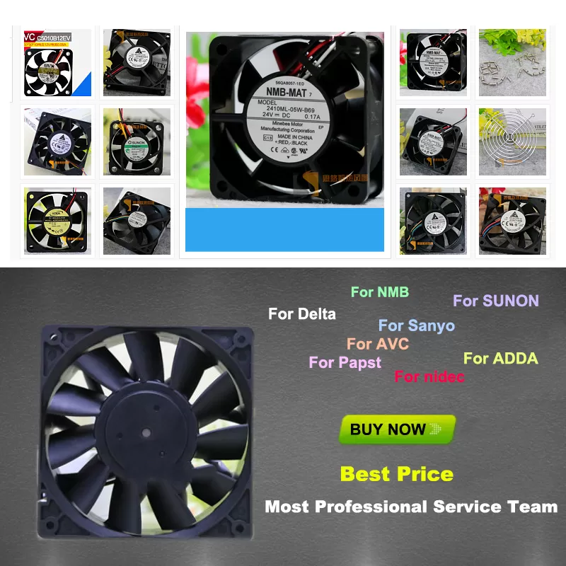 109P1224H402 DC24V 0.24A For Original genuine Sanyo DC cooling fan 120*20*25mm - Image 7