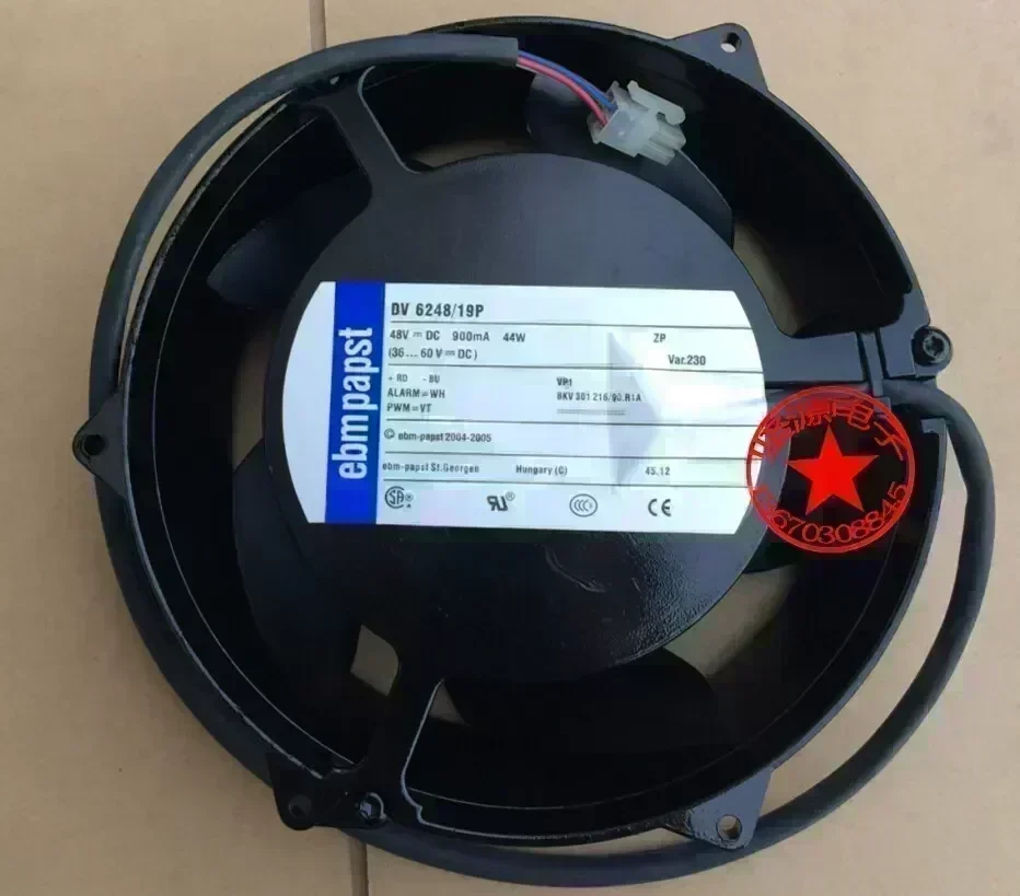 ebmpapst DV6248 / 19P DC 48V 900mA 44W four-wire PWM 170 * 170* 50mm cooling fan