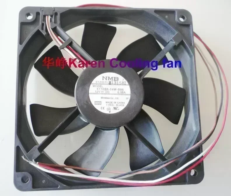 New Original for NMB 4710SB-04W-B86 DC12V 0.86A 120*120*25MM 12cm 4 wires Cooling fan