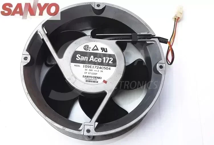SANYO Blowers 109E1724C504 1751 17cm 170mm DC 24V 2.3A Full Circle server inverter axial cooling fans