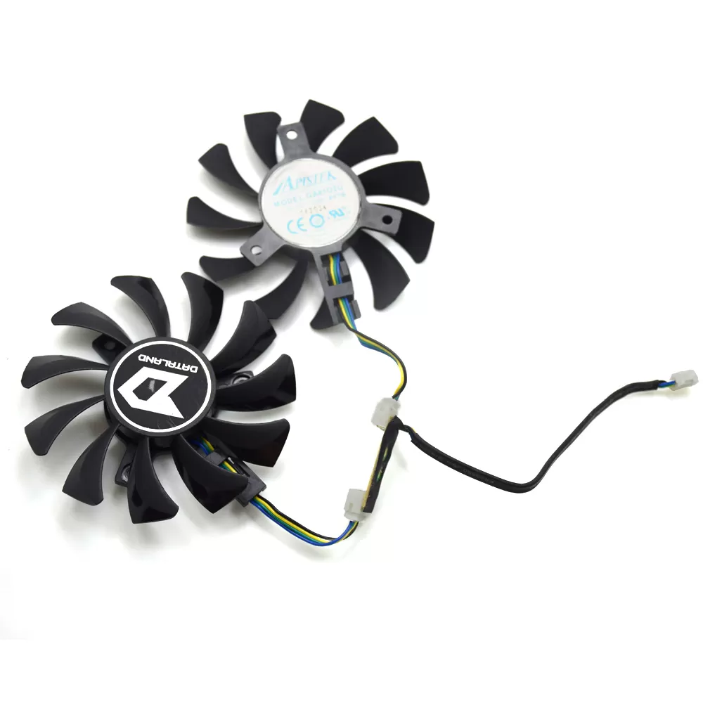 New Original 75mm APISTEK GA81O2U GA8102U PFTB DC 12V 0.38A 4Pin Graphics Video Card Cooling Daul Fan - Image 4