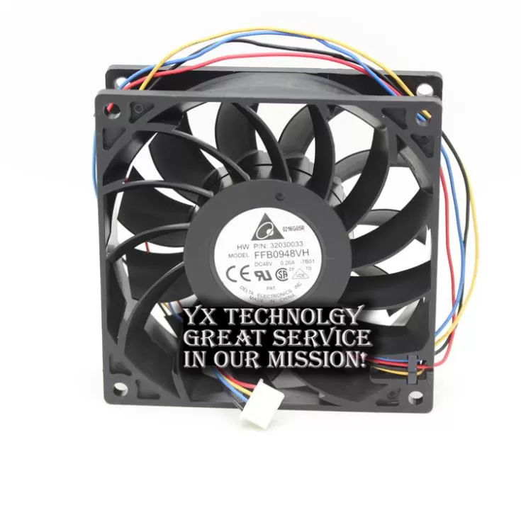 Original FFB0948VH 92*92*25MM 9225 48V 0.26A PWM speed control air volume fan for Delta - Image 3