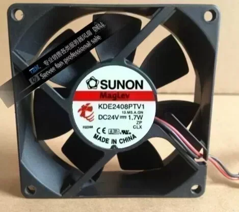 Original Authentic Sunon KDE2408PTV1 DC 24V 1.7W 80*80*25 8CM 2-wire Inverter Cooling Fan