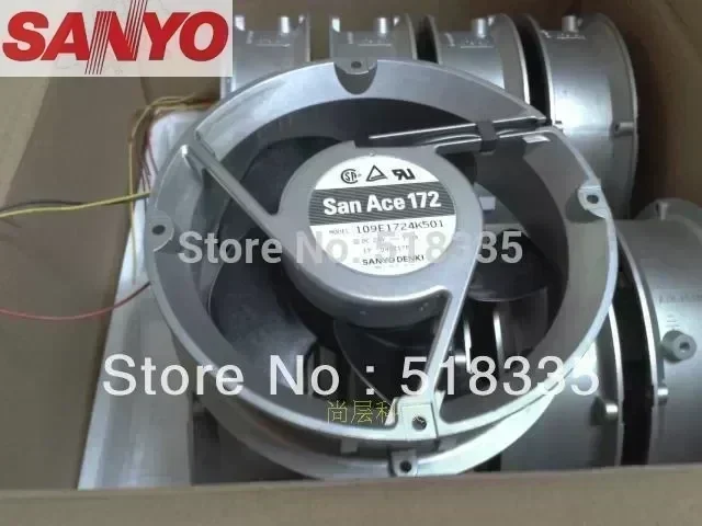 Sanyo 17251 109E1724K501 DC 24V 1.3A server inverter converter cooling fan