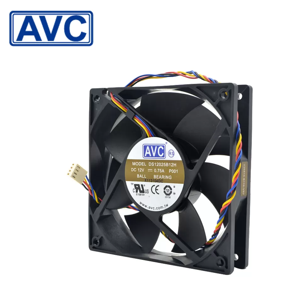 Free shipping original AVC DS12025B12H P001 120x120x25mm 12025 DC 12V 0.75A Cooling Fan pwm