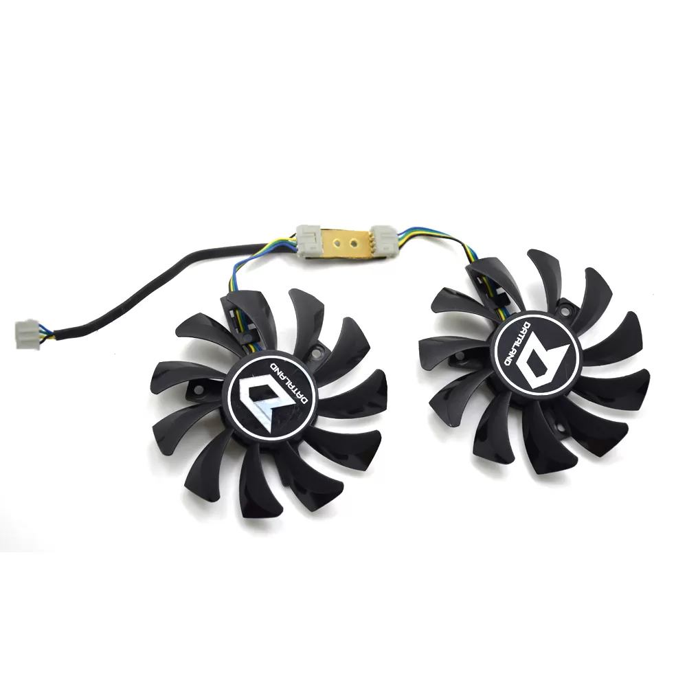 New Original 75mm APISTEK GA81O2U GA8102U PFTB DC 12V 0.38A 4Pin Graphics Video Card Cooling Daul Fan - Image 5